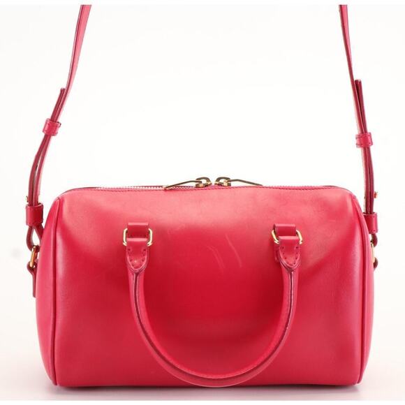 Saint Laurent Classic Baby Duffel in Fuchsia Pink Leather - Picture 4 of 13